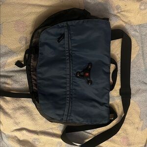 Victorinox Blue and Black Men's Messenger Bag